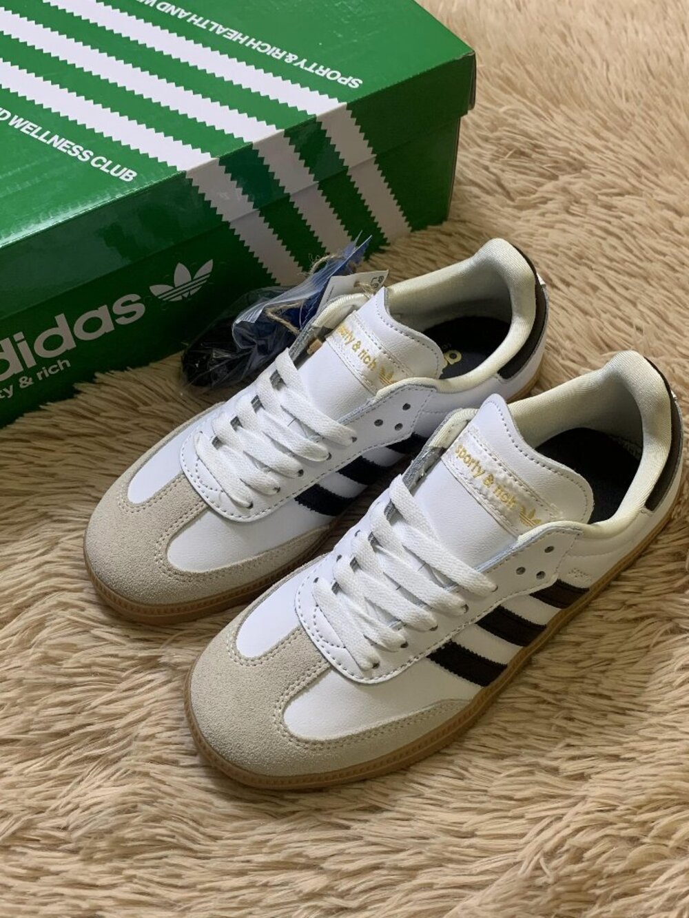 New Adidas Sporty & Rich Sneaker White Black shoes